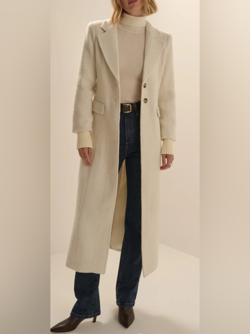Favorite Daughter The City Coat Ivory Boucle•XXS•BNWT• CURRENT MSRP $595.00